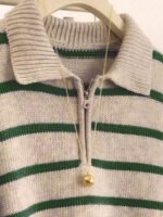 ⁦بلوزة بولو مضلعة للنساء⁩ - الصورة ⁦14⁩