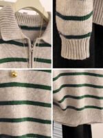 ⁦بلوزة بولو مضلعة للنساء⁩ - الصورة ⁦18⁩