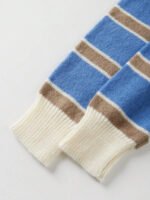 ⁦كنزة صوف بولو مخططة بتباين الألوان للنساء⁩ - الصورة ⁦10⁩