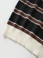 ⁦كنزة صوف بولو مخططة بتباين الألوان للنساء⁩ - الصورة ⁦18⁩