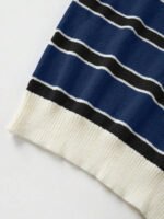 ⁦كنزة صوف بولو مخططة بتباين الألوان للنساء⁩ - الصورة ⁦27⁩