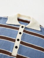 ⁦كنزة صوف بولو مخططة بتباين الألوان للنساء⁩ - الصورة ⁦44⁩