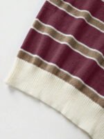 ⁦كنزة صوف بولو مخططة بتباين الألوان للنساء⁩ - الصورة ⁦82⁩