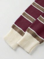 ⁦كنزة صوف بولو مخططة بتباين الألوان للنساء⁩ - الصورة ⁦83⁩