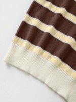 ⁦كنزة صوف بولو مخططة بتباين الألوان للنساء⁩ - الصورة ⁦99⁩