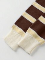 ⁦كنزة صوف بولو مخططة بتباين الألوان للنساء⁩ - الصورة ⁦100⁩