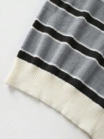 ⁦كنزة صوف بولو مخططة بتباين الألوان للنساء⁩ - الصورة ⁦108⁩