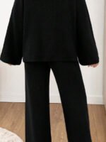 ⁦طقم صوف نسائي قطعتين – كنزة بسحاب وبنطلون كاجوال⁩ - الصورة ⁦12⁩