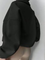 ⁦بلوزة نسائية كاجوال بسحاب نصفية – لون موحد⁩ - الصورة ⁦12⁩