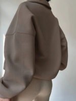 ⁦بلوزة نسائية كاجوال بسحاب نصفية – لون موحد⁩ - الصورة ⁦44⁩