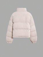 ⁦DAZY معطف نسائي من القطيفة بياقة عالية⁩ - الصورة ⁦13⁩