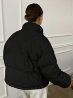 ⁦DAZY معطف نسائي من القطيفة بياقة عالية⁩ - الصورة ⁦16⁩