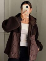 ⁦معطف صوف قصير للخريف والشتاء ستايل عصري وأنيق⁩ - الصورة ⁦2⁩