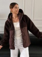 ⁦معطف صوف قصير للخريف والشتاء ستايل عصري وأنيق⁩ - الصورة ⁦5⁩