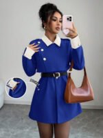 ⁦Elenzga معطف فاخر أنيق، بدون حزام⁩ - الصورة ⁦58⁩