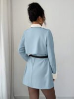 ⁦Elenzga معطف فاخر أنيق، بدون حزام⁩ - الصورة ⁦85⁩