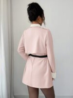 ⁦Elenzga معطف فاخر أنيق، بدون حزام⁩ - الصورة ⁦92⁩