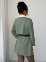 ⁦Elenzga معطف فاخر أنيق، بدون حزام⁩ - الصورة ⁦99⁩