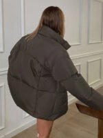 ⁦DAZY معطف شتوي نسائي مبطن بلون موحد⁩ - الصورة ⁦13⁩