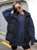 ⁦جاكيت شتوي كت مبطن بجيوب – DAZY⁩ - الصورة ⁦4⁩