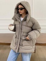 ⁦معطف نسائي مبطن⁩ - الصورة ⁦8⁩