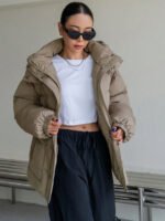 ⁦معطف نسائي مبطن⁩ - الصورة ⁦18⁩