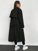 ⁦ترنش كوت نسائي للارتداء اليومي⁩ - الصورة ⁦3⁩