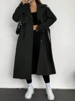 ⁦ترنش كوت نسائي للارتداء اليومي⁩ - الصورة ⁦4⁩