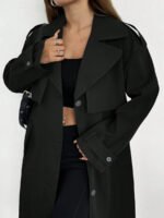 ⁦ترنش كوت نسائي للارتداء اليومي⁩ - الصورة ⁦5⁩