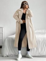 ⁦ترنش كوت نسائي للارتداء اليومي⁩ - الصورة ⁦8⁩