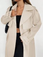 ⁦ترنش كوت نسائي للارتداء اليومي⁩ - الصورة ⁦11⁩