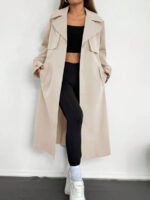 ⁦ترنش كوت نسائي للارتداء اليومي⁩ - الصورة ⁦13⁩