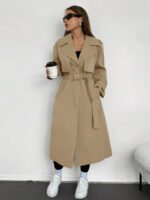 ⁦ترنش كوت نسائي للارتداء اليومي⁩ - الصورة ⁦16⁩