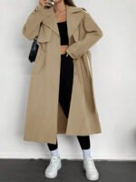 ⁦ترنش كوت نسائي للارتداء اليومي⁩ - الصورة ⁦17⁩