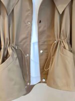 ⁦معطف ترنش بجيب سحاب وأزرار أمامية⁩ - الصورة ⁦5⁩