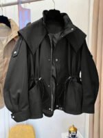 ⁦معطف ترنش بجيب سحاب وأزرار أمامية⁩ - الصورة ⁦7⁩