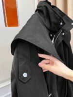 ⁦معطف ترنش بجيب سحاب وأزرار أمامية⁩ - الصورة ⁦9⁩