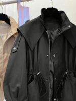 ⁦معطف ترنش بجيب سحاب وأزرار أمامية⁩ - الصورة ⁦11⁩