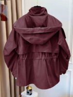 ⁦معطف ترنش بجيب سحاب وأزرار أمامية⁩ - الصورة ⁦13⁩