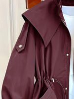 ⁦معطف ترنش بجيب سحاب وأزرار أمامية⁩ - الصورة ⁦15⁩