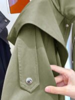 ⁦معطف ترنش بجيب سحاب وأزرار أمامية⁩ - الصورة ⁦31⁩