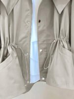 ⁦معطف ترنش بجيب سحاب وأزرار أمامية⁩ - الصورة ⁦40⁩