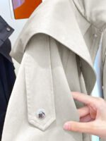 ⁦معطف ترنش بجيب سحاب وأزرار أمامية⁩ - الصورة ⁦41⁩