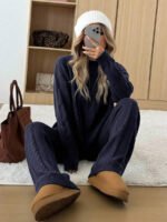 ⁦SHEIN EZwear طقم قطعتين نسائي بلوزة وبنطلون⁩ - الصورة ⁦11⁩