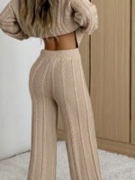 ⁦SHEIN EZwear طقم قطعتين نسائي بلوزة وبنطلون⁩ - الصورة ⁦25⁩