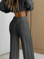 ⁦SHEIN EZwear طقم قطعتين نسائي بلوزة وبنطلون⁩ - الصورة ⁦30⁩