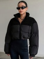 ⁦معطف نسائي شتوي قصير⁩ - الصورة ⁦6⁩