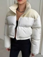 ⁦معطف نسائي شتوي قصير⁩ - الصورة ⁦7⁩