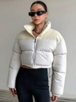 ⁦معطف نسائي شتوي قصير⁩ - الصورة ⁦8⁩