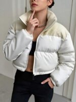 ⁦معطف نسائي شتوي قصير⁩ - الصورة ⁦10⁩